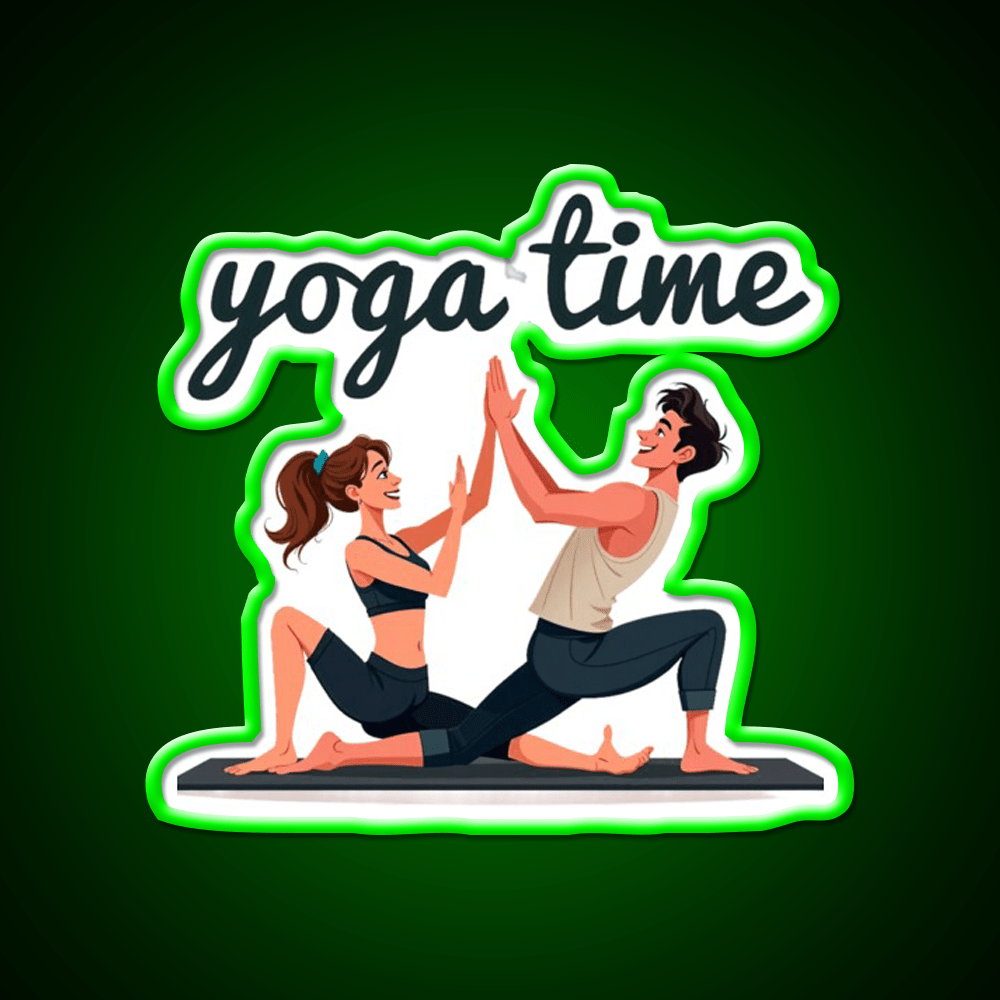 Yoga Time Yoga Led Neon Sign For Wellness Space Rgb Color - Shineneon