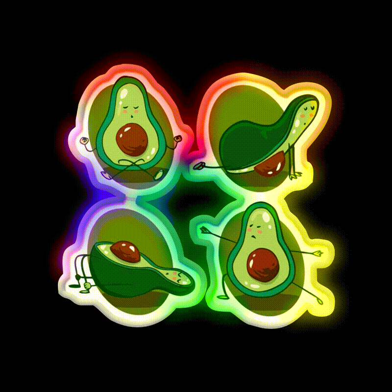 Yoga Workout Yoga Led Neon Sign For Wellness Space Rgb Color