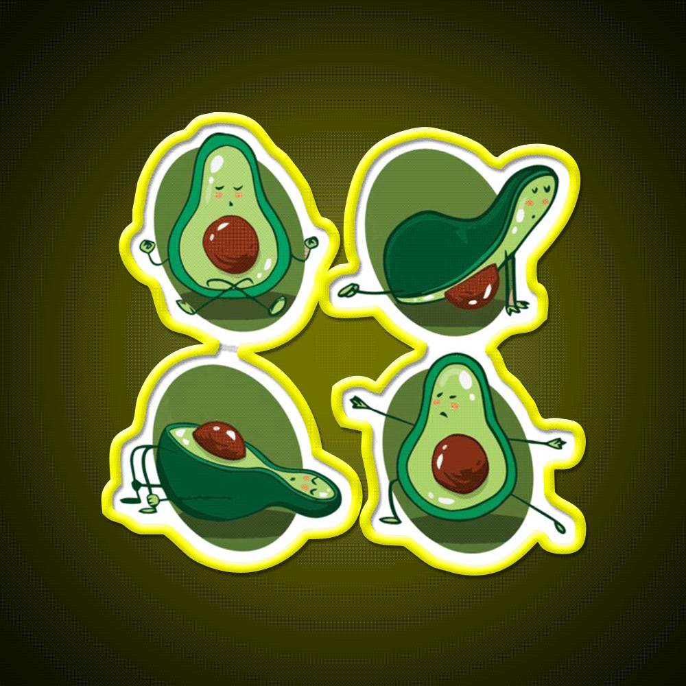 Yoga Workout Yoga Led Neon Sign For Wellness Space Rgb Color