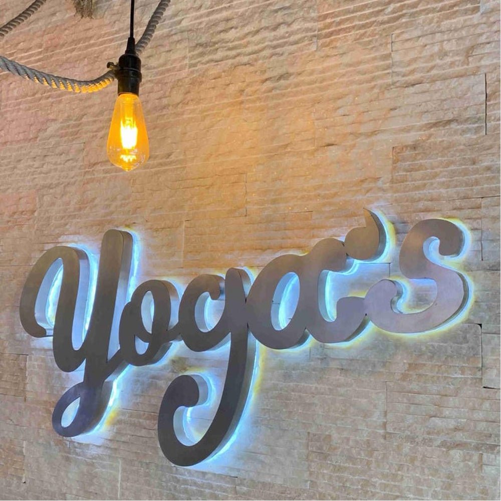 Yogas 3D Backlit Channel Letters Led Light Sign - Shineneon