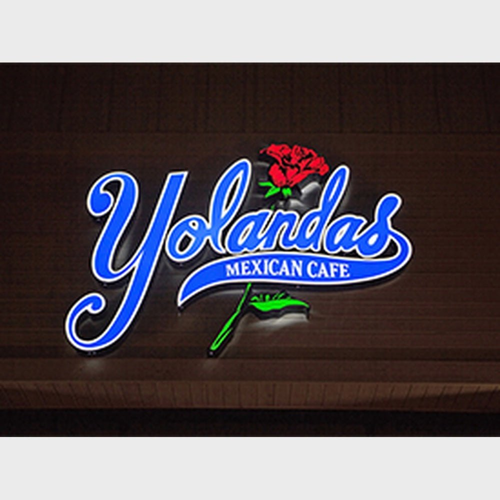 Yolandas Mexican Cafe 3D Frontlit Channel Letters Led Light Sign - Shineneon