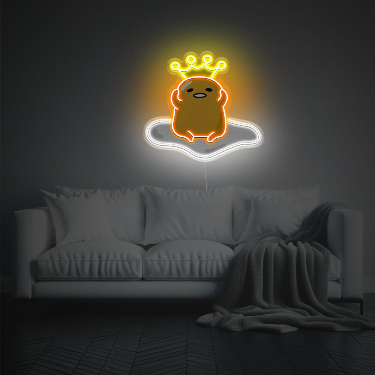 Yolk Boy With Boy Led Neon Acrylic Artwork | Shineneon