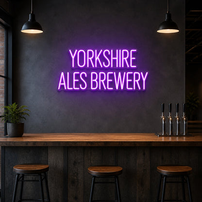 Yorkshire Ales Brewery LED Neon Sign size image