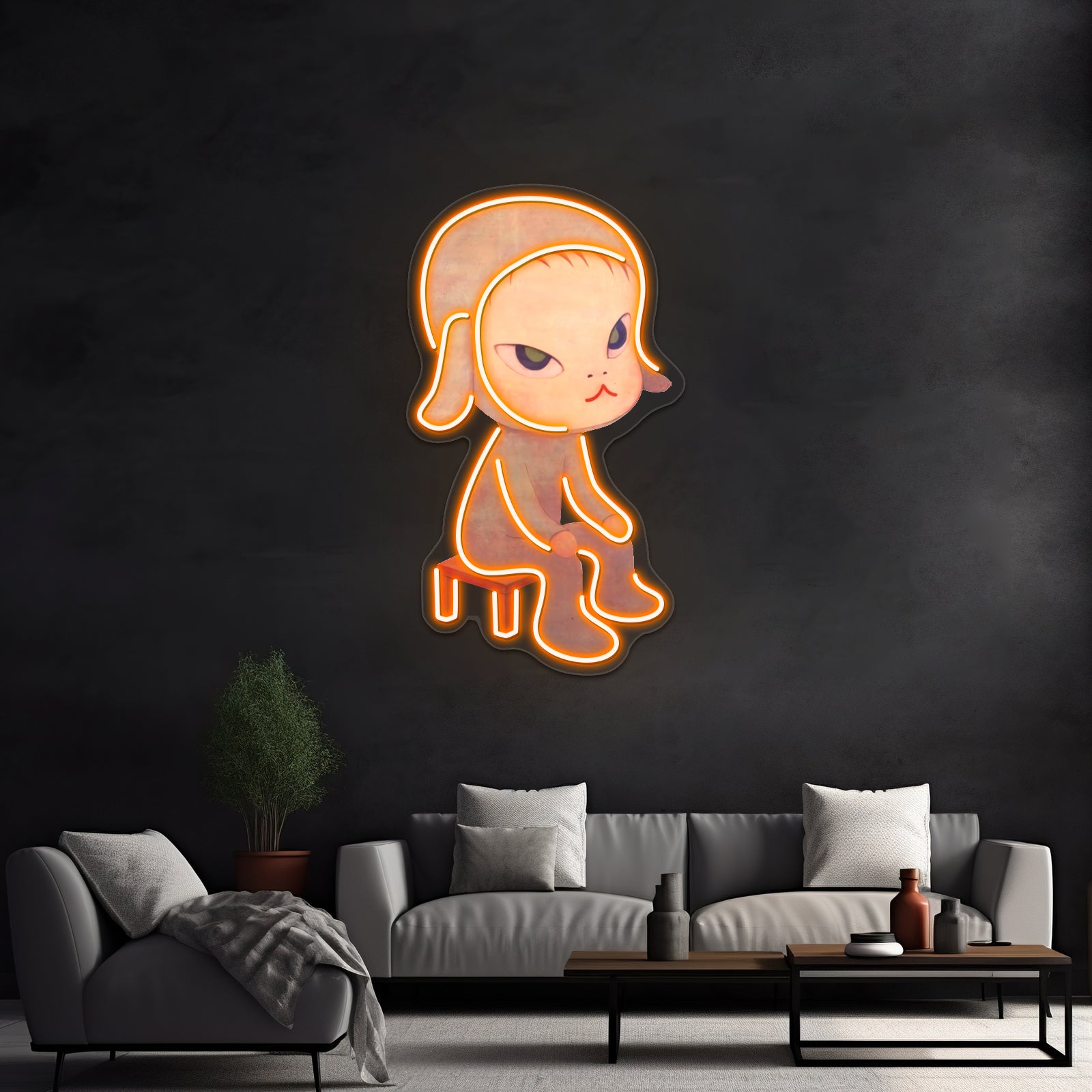 Yoshitomo Nara Pop Art Oshitomo Nara Artwork Led Neon Signs | Shineneon