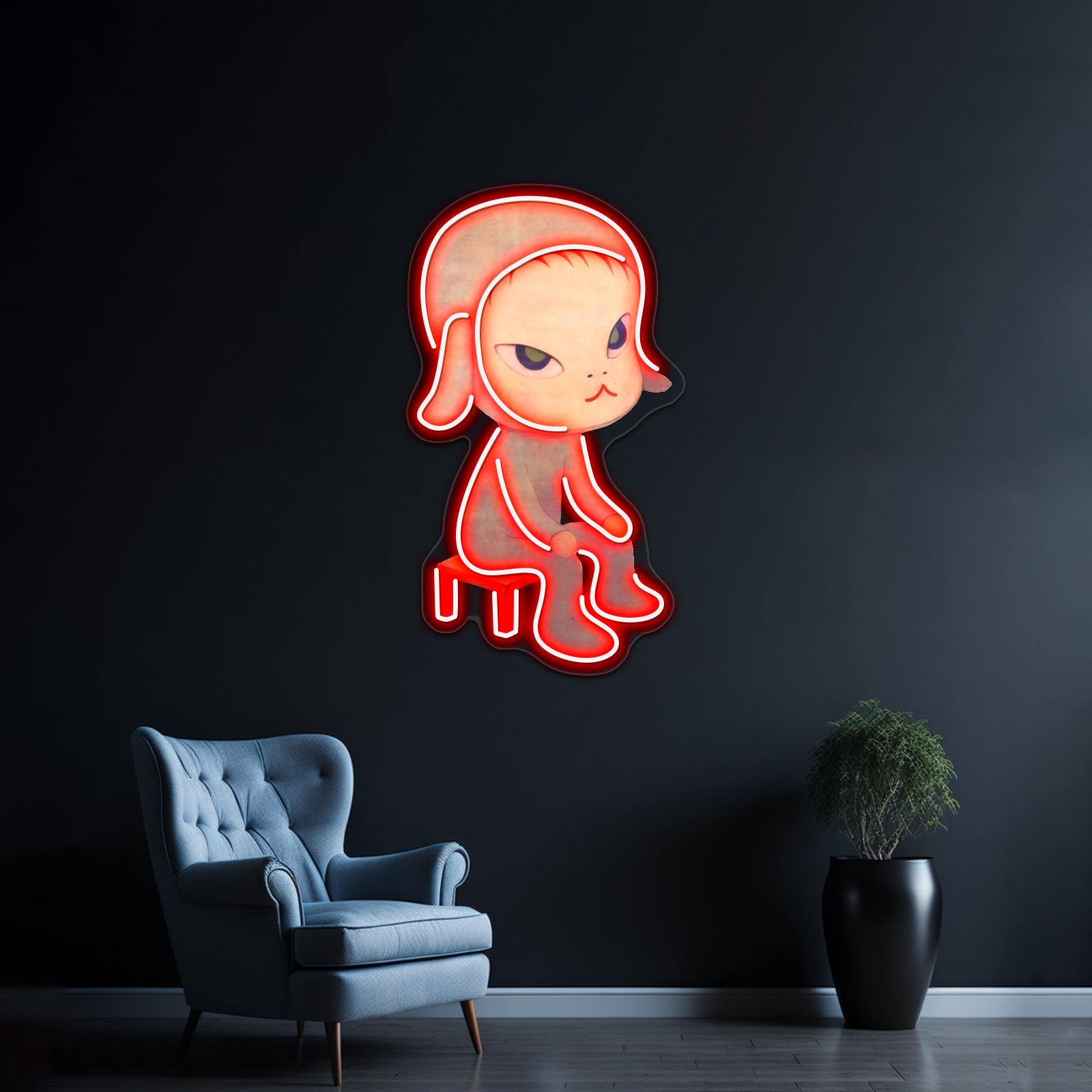Yoshitomo Nara Pop Art Oshitomo Nara Artwork Led Neon Signs | Shineneon