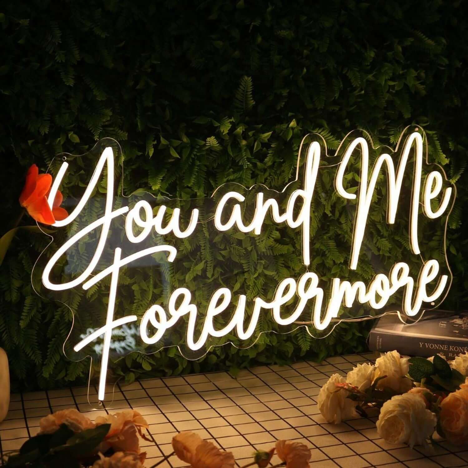 You And Me Forevermore Yellow Led Neon Sign For Romantic - Shineneon