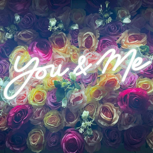 You And Me Led Sign Business Neon Signs Wall Decor