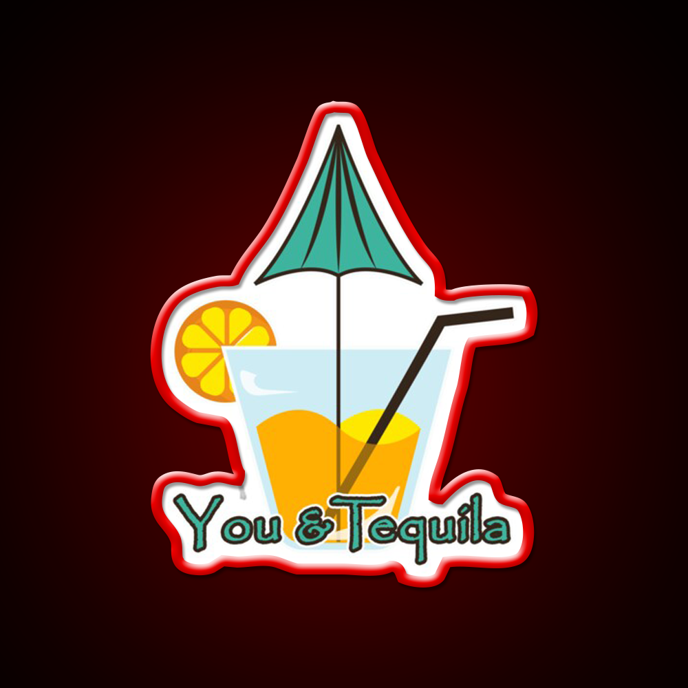 You And Tequila Cocktail Bar Decor Led Neon Sign Rgb Color - LED neon sign view 10