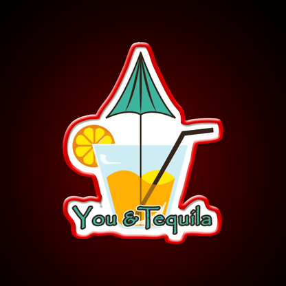 You And Tequila Cocktail Bar Decor Led Neon Sign Rgb Color - Shineneon