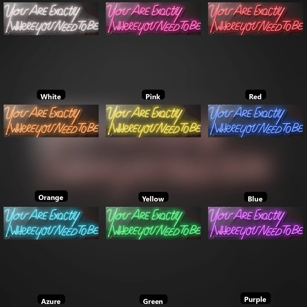 You Are Exactly LED Neon Sign - Shineneon