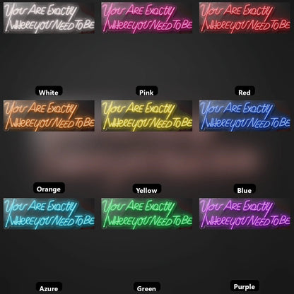 You Are Exactly LED Neon Sign - Shineneon