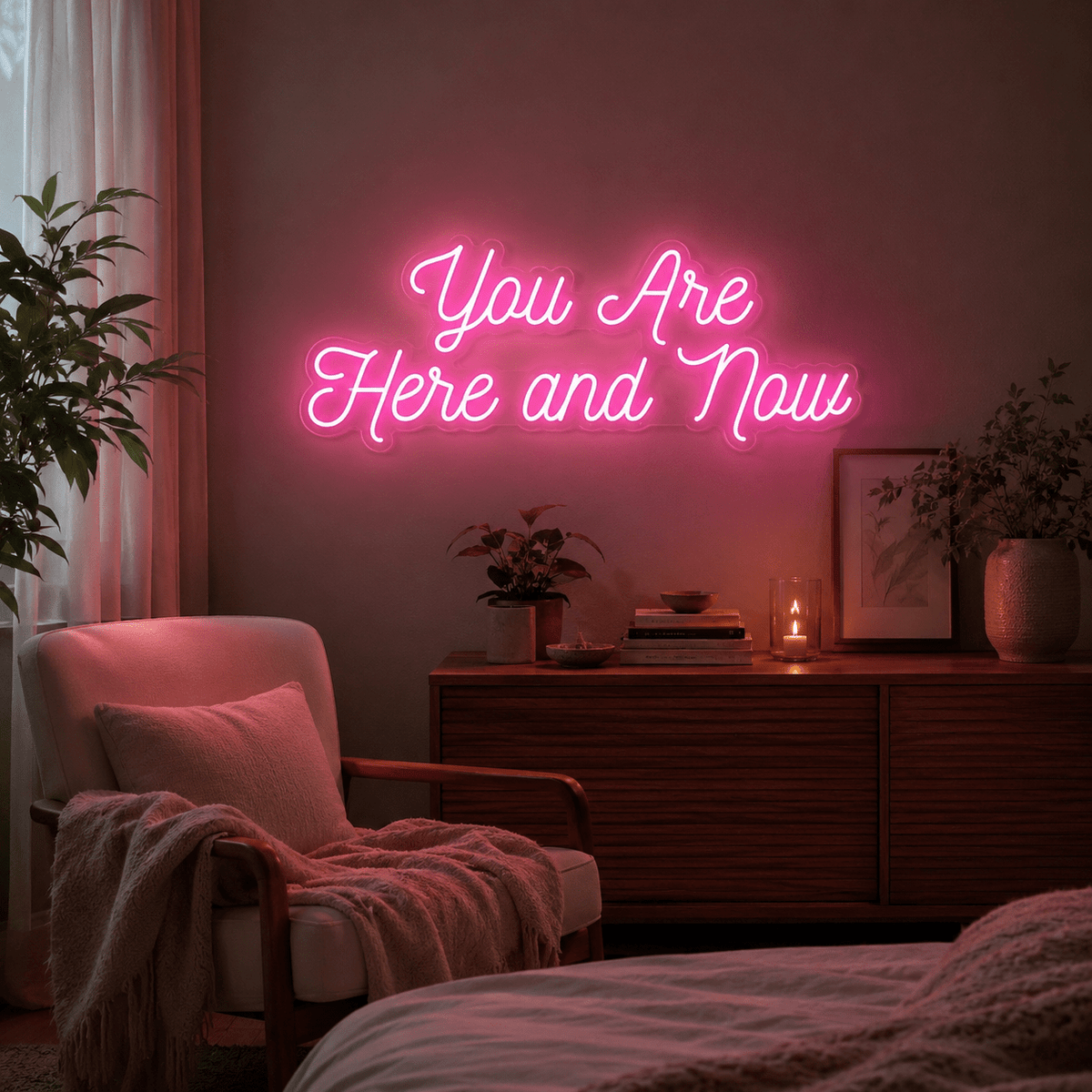 You Are Here And Now LED Neon Sign - Shineneon