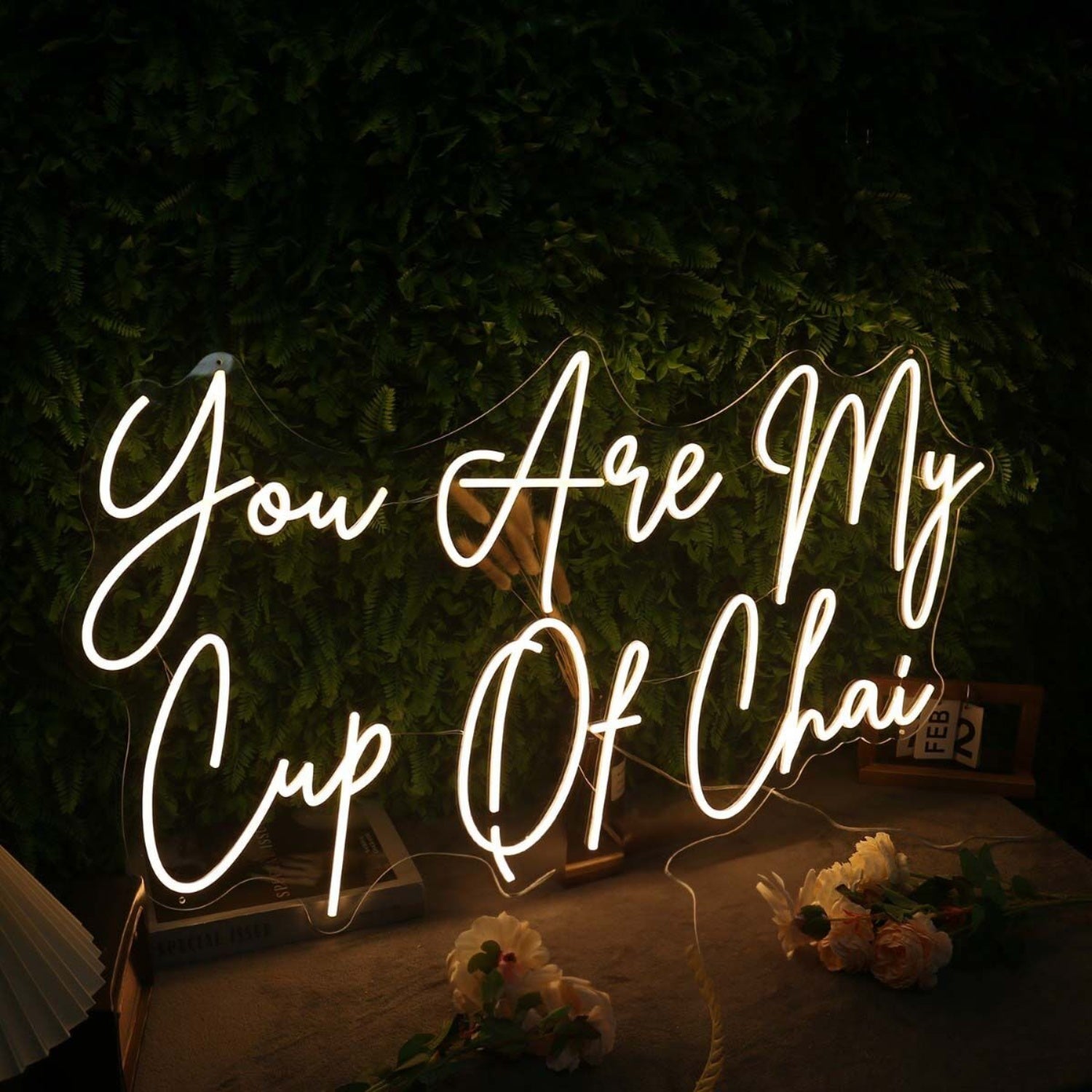 You Are My Cup Of Chai Yellow Led Neon Sign For Tea Lovers | Shineneon