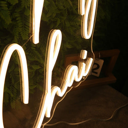 You Are My Cup Of Chai Yellow Led Neon Sign For Tea Lovers | Shineneon