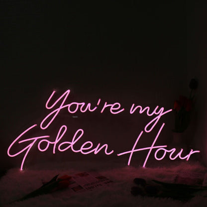 You Are My Golden Hour Pink Neon Sign | Shineneon