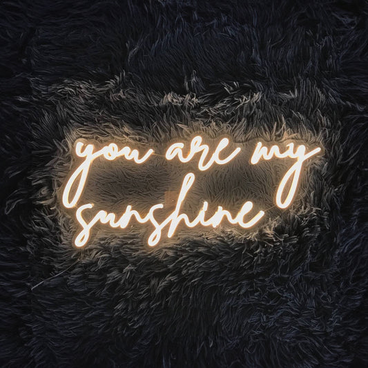 You Are My Sunshine Neon Sign Custom Wedding Decor