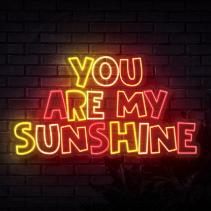 You Are My Sunshine Neon Sign For Positive And Loving Spaces | Shineneon