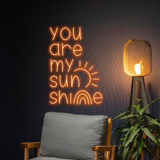 You Are My Sunshine Neon Sign Personalized Name Neon Light