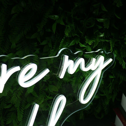 You Are My World White Neon Sign | Shineneon