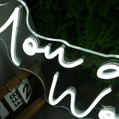 You Are My World White Neon Sign | Shineneon