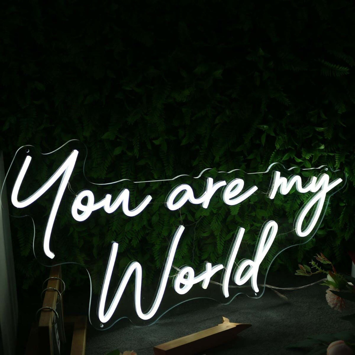 You Are My World White Neon Sign | Shineneon