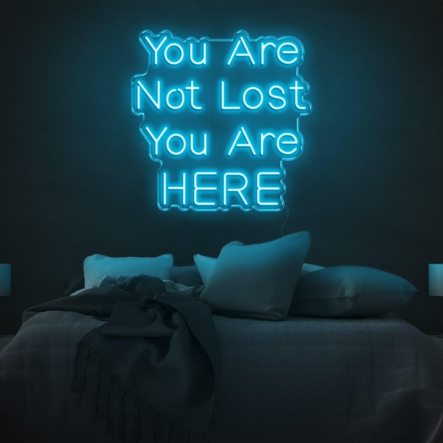 You Are Not Lost Here Vibrant Yellow Led Neon Sign For Bedroom Wall Decor | Shineneon
