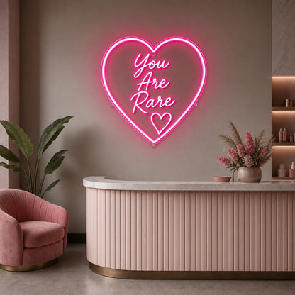 You Are Rare LED Neon Sign size image