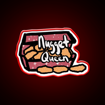 You Are The Nugget Queen Fast Food Led Neon Sign For Burger Place Rgb Color - Shineneon