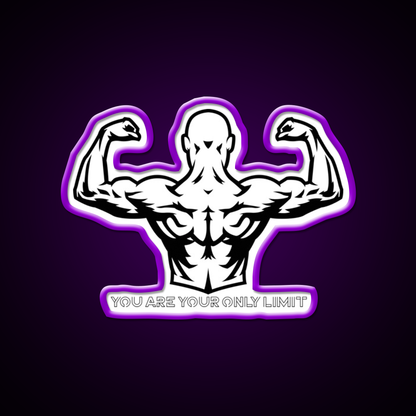 You Are Your Only Limit Exercise Sign Sign Gym Fitness Led Neon Sign Rgb Color - LED neon sign view 9