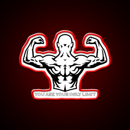 You Are Your Only Limit Exercise Sign Sign Gym Fitness Led Neon Sign Rgb Color - LED neon sign view 10