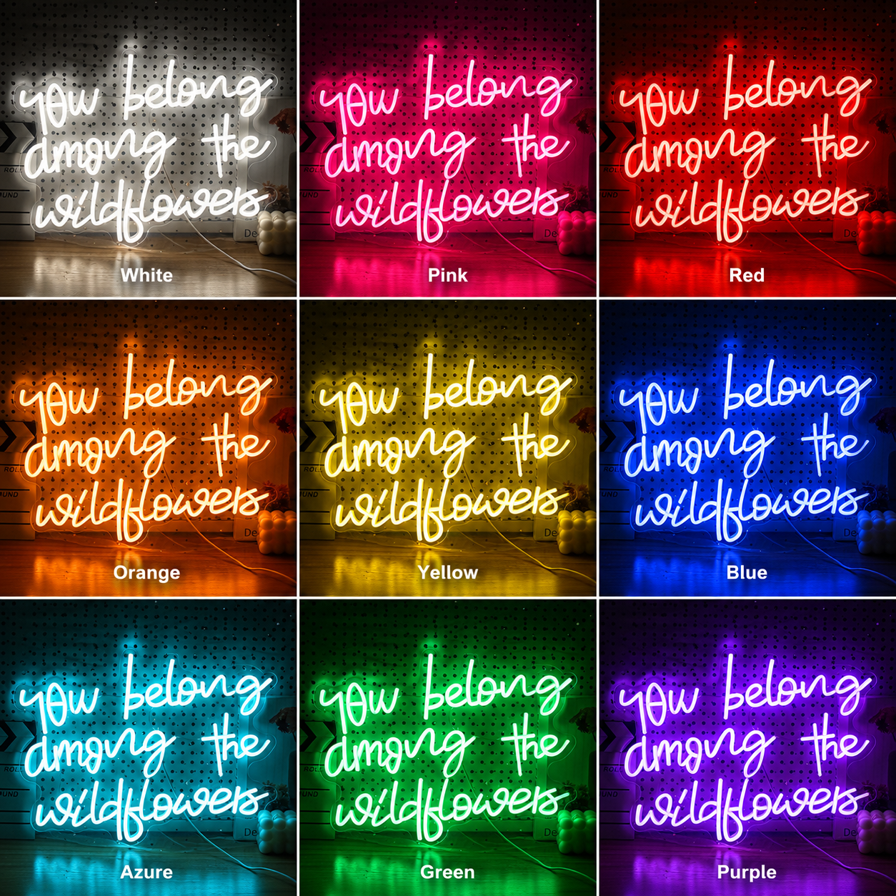 You Belong Among The Wildflowers LED Neon Sign - Shineneon
