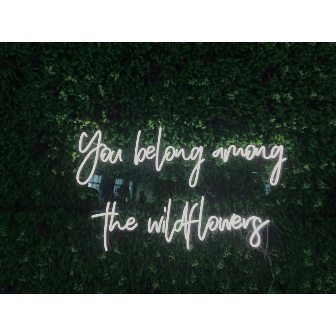 You Belong Among The Wildflowers Led Sign Business Neon Signs