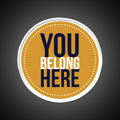 You Belong Here Circle Welcome Led Neon Sign Open Sign Rgb Color - Shineneon