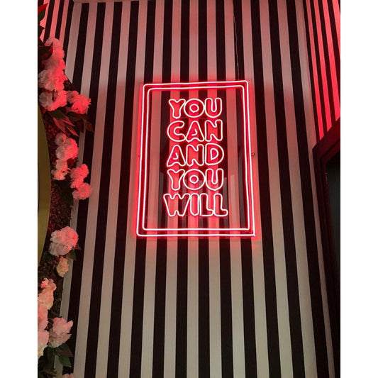 You Can And You Will Led Sign Business Neon Sign