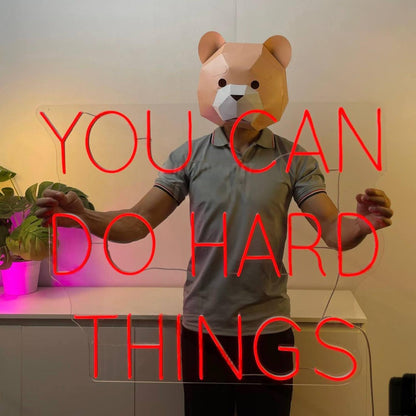 You Can Do Hard Things Led Neon Sign Led Neon Sign For Room | Shineneon