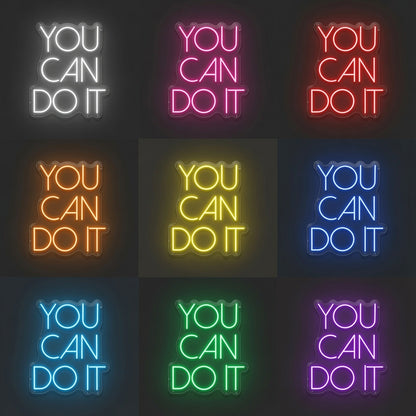 You Can Do It LED Neon Sign - 05 Color Grid