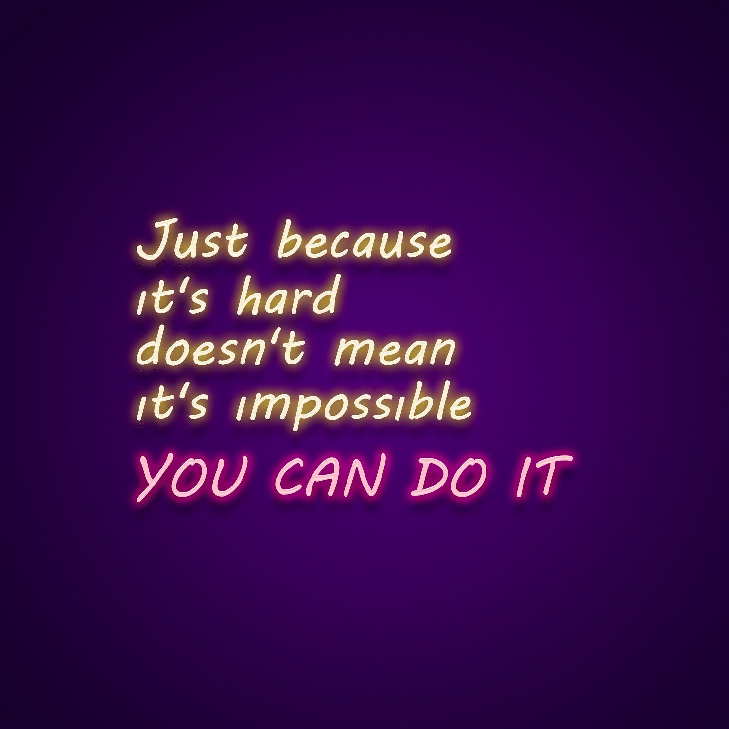 You Can Do It Led Neon Signs Wall Art Custom Neon Light | Shineneon