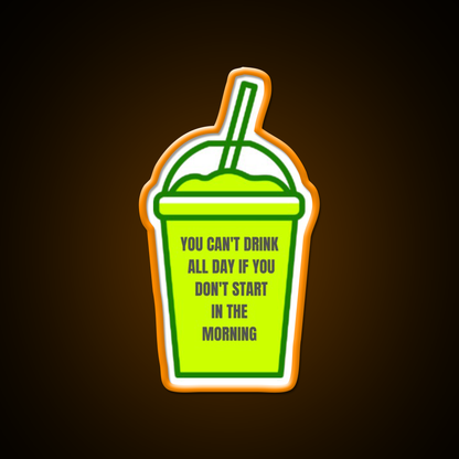 You Cant Drink All Day Man Cave Bar Led Neon Sign Bar Decor Rgb Color