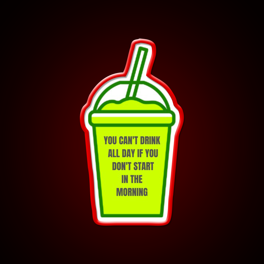 You Cant Drink All Day Man Cave Bar Led Neon Sign Bar Decor Rgb Color