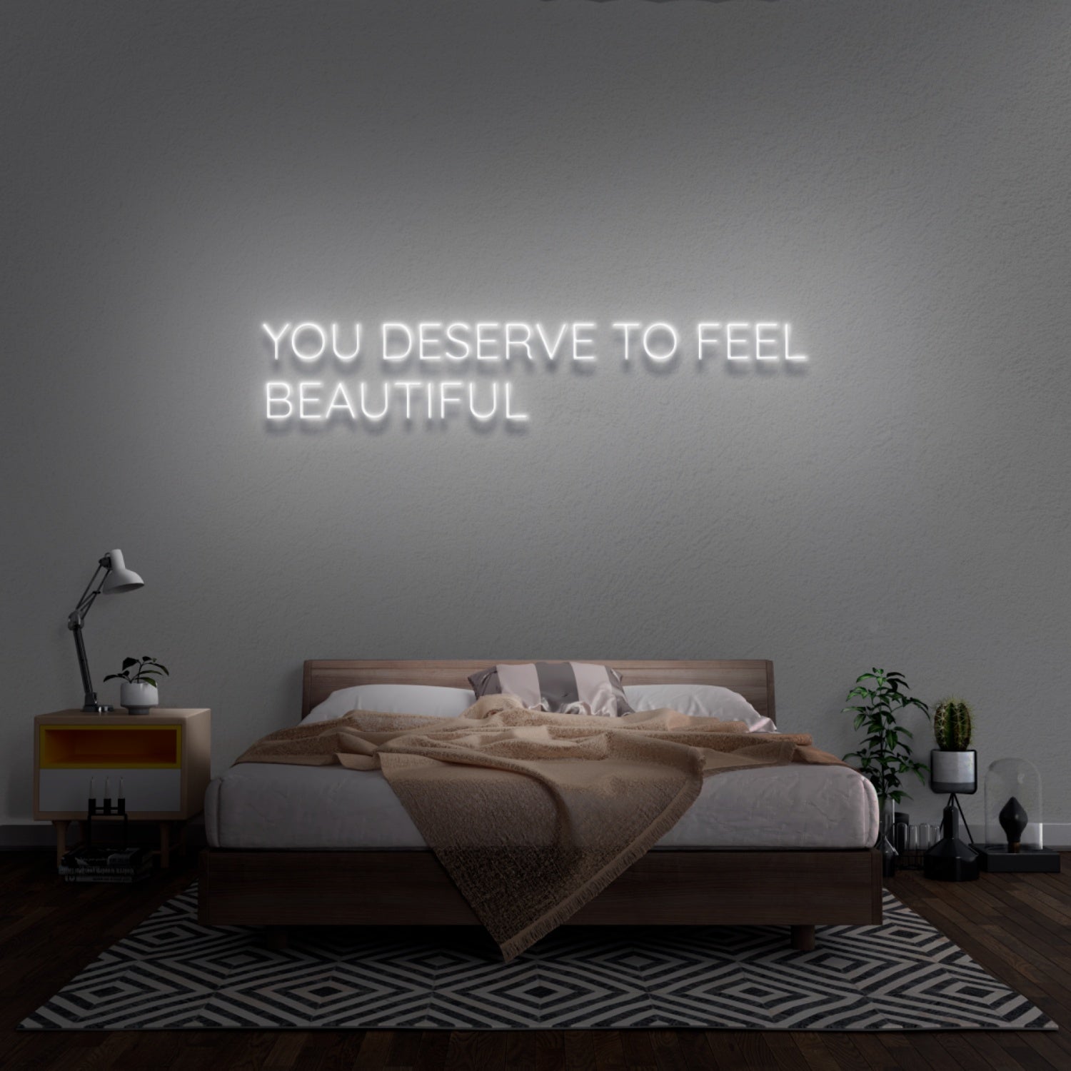 You Deserve To Feel Beautiful Led Neon Sign | Shineneon
