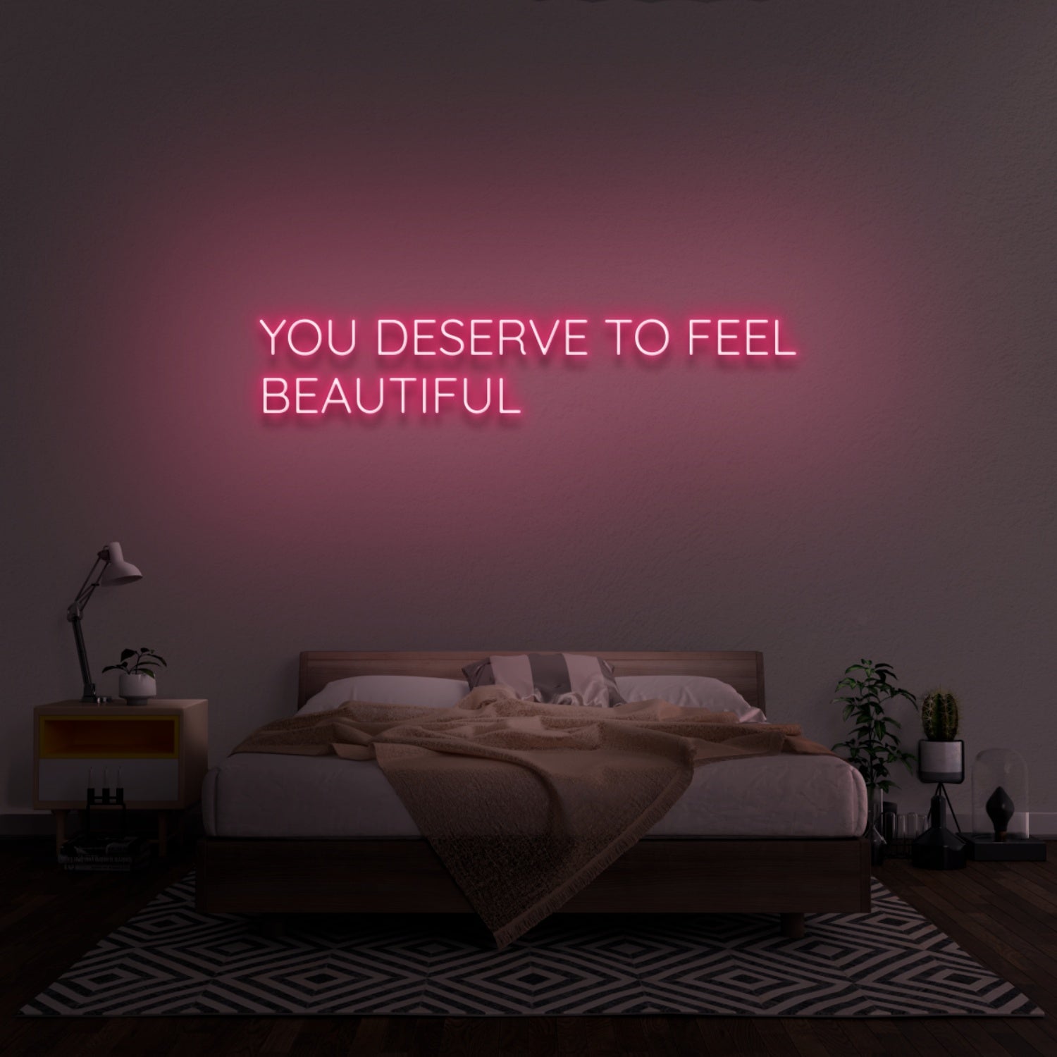 You Deserve To Feel Beautiful Led Neon Sign | Shineneon