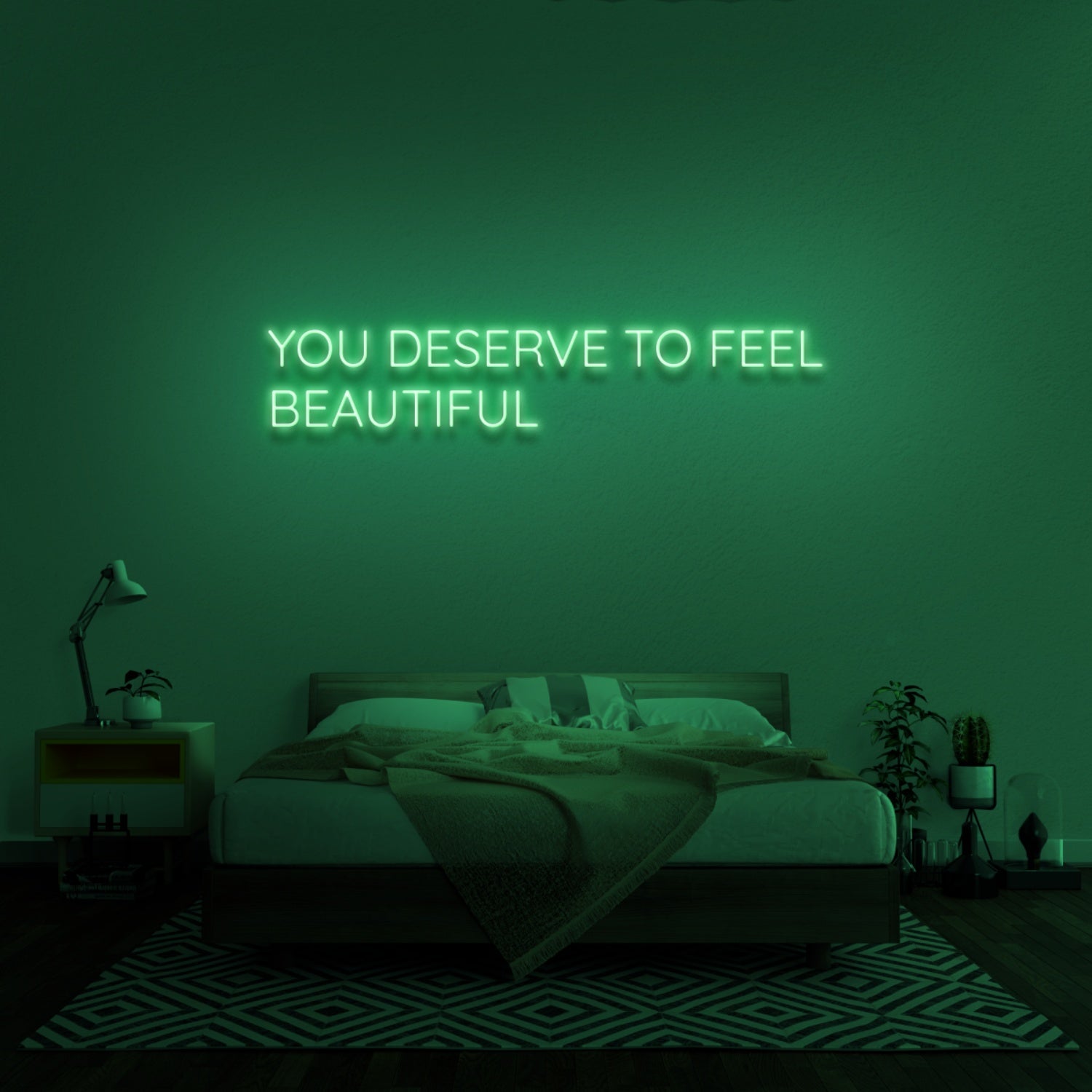 You Deserve To Feel Beautiful Led Neon Sign | Shineneon
