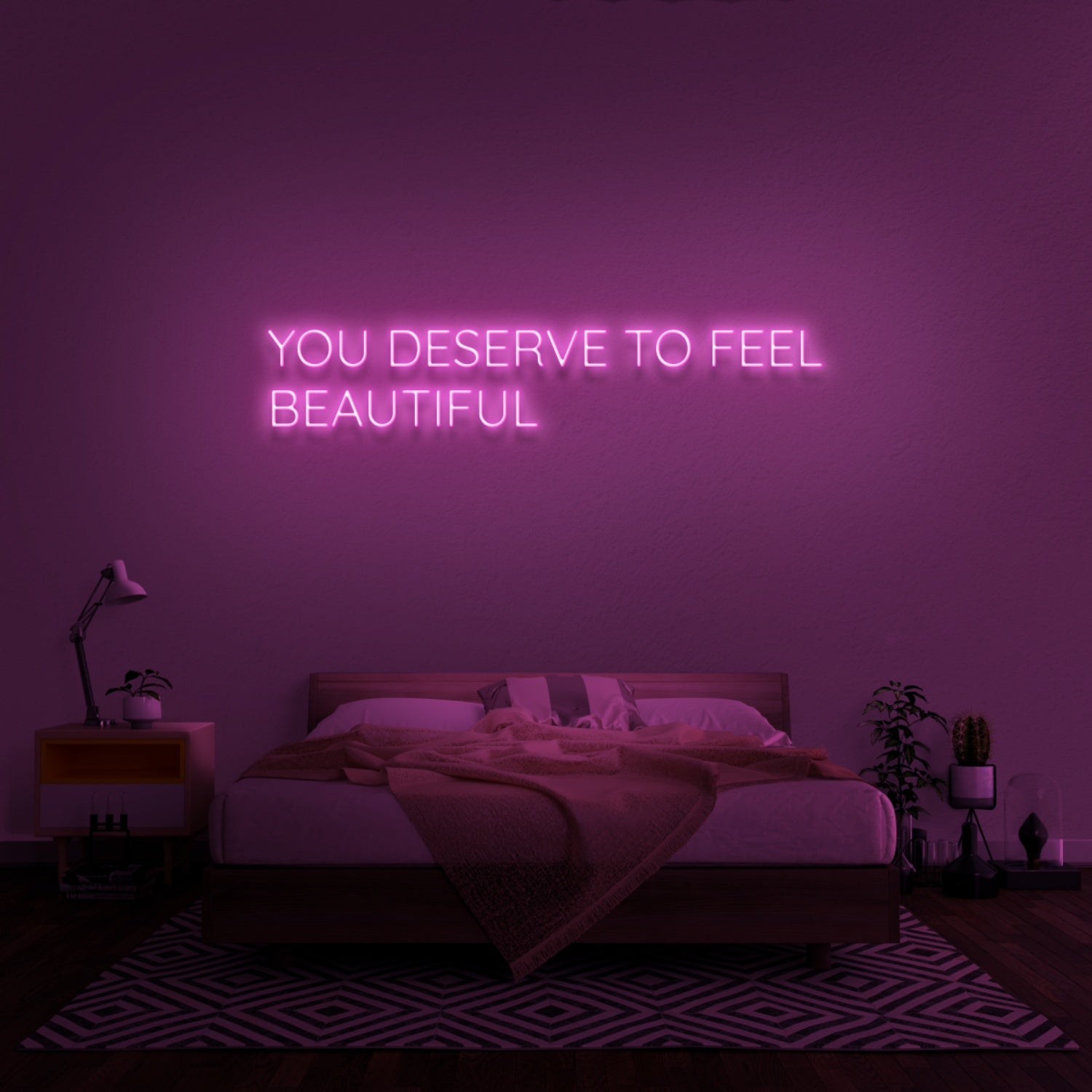 You Deserve To Feel Beautiful Led Neon Sign | Shineneon