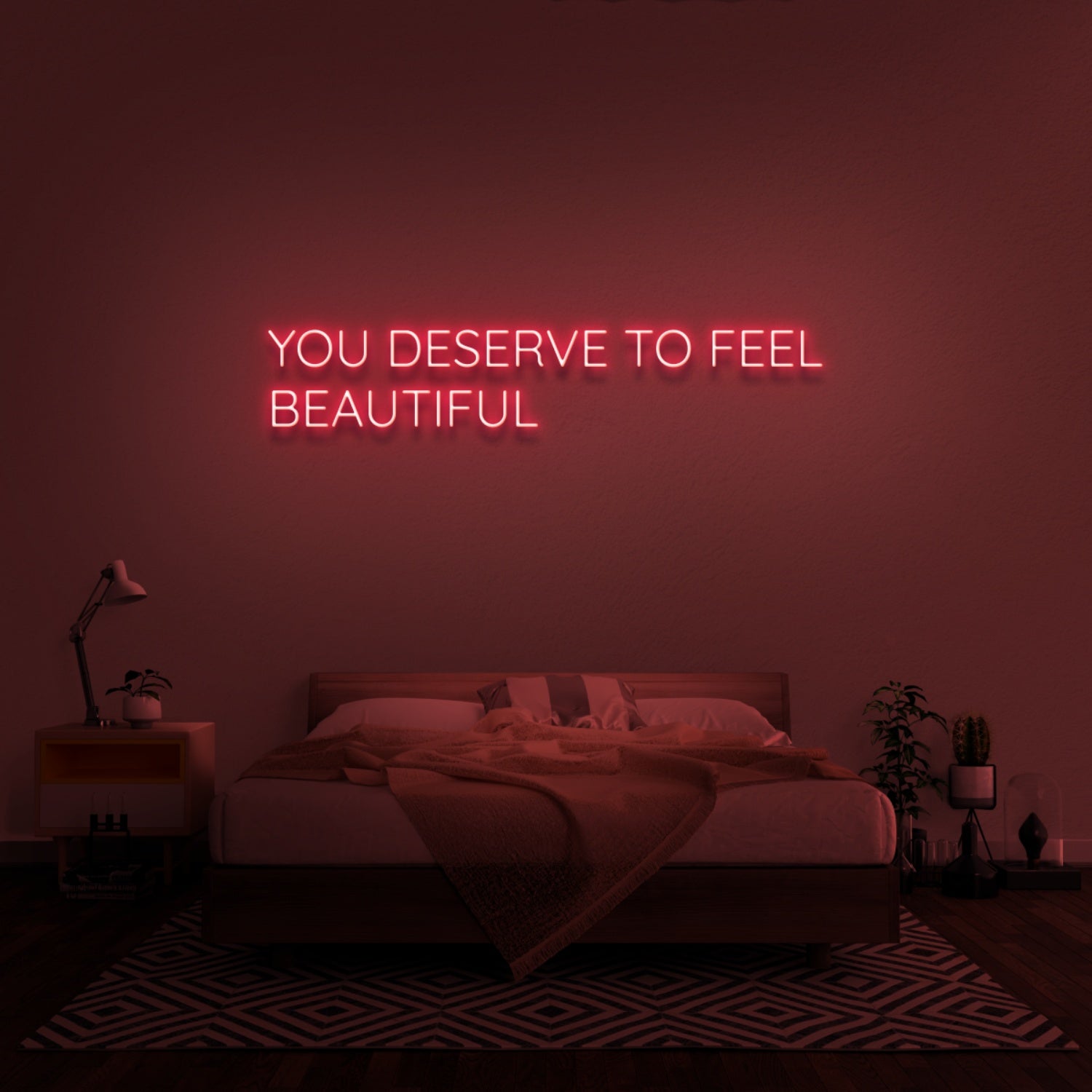 You Deserve To Feel Beautiful Led Neon Sign | Shineneon