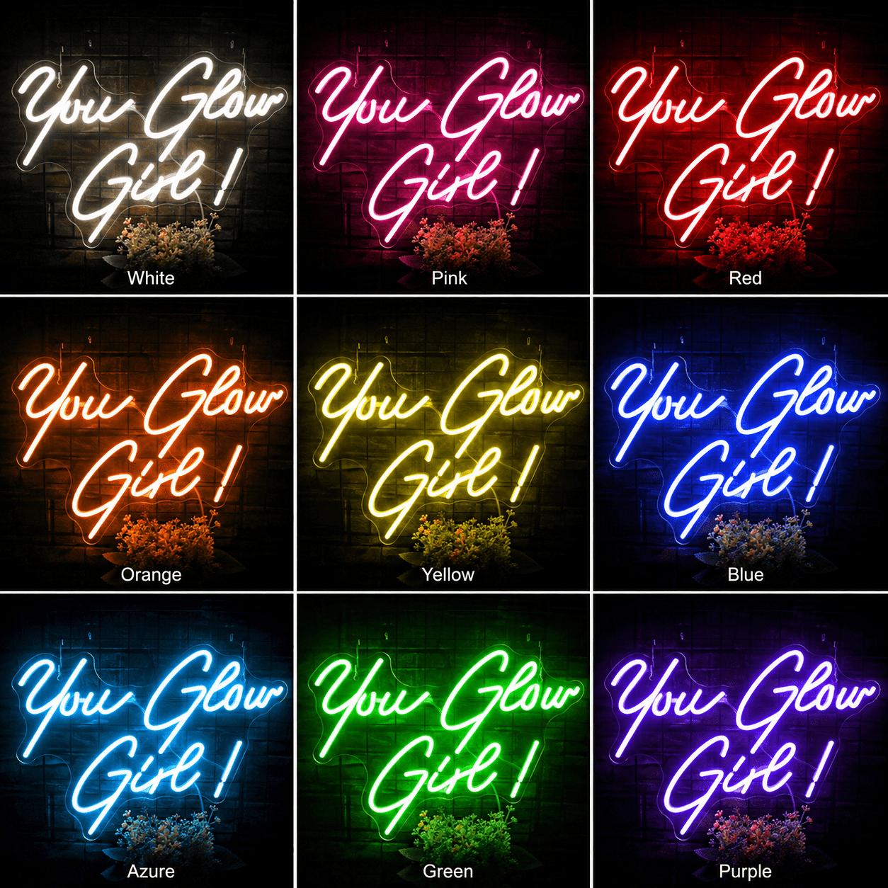 You Glow Girl LED Neon Sign Home Decor - Shineneon