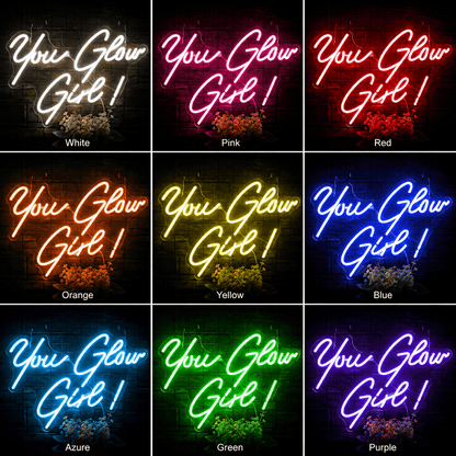 You Glow Girl LED Neon Sign Home Decor - Shineneon