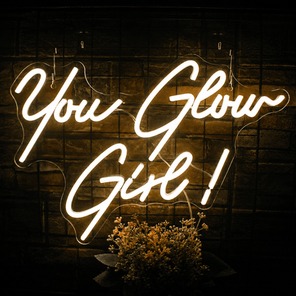 You Glow Girl LED Neon Sign Home Decor - Shineneon