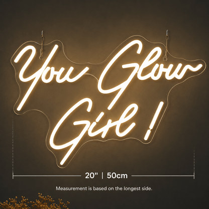 You Glow Girl LED Neon Sign Home Decor - Shineneon