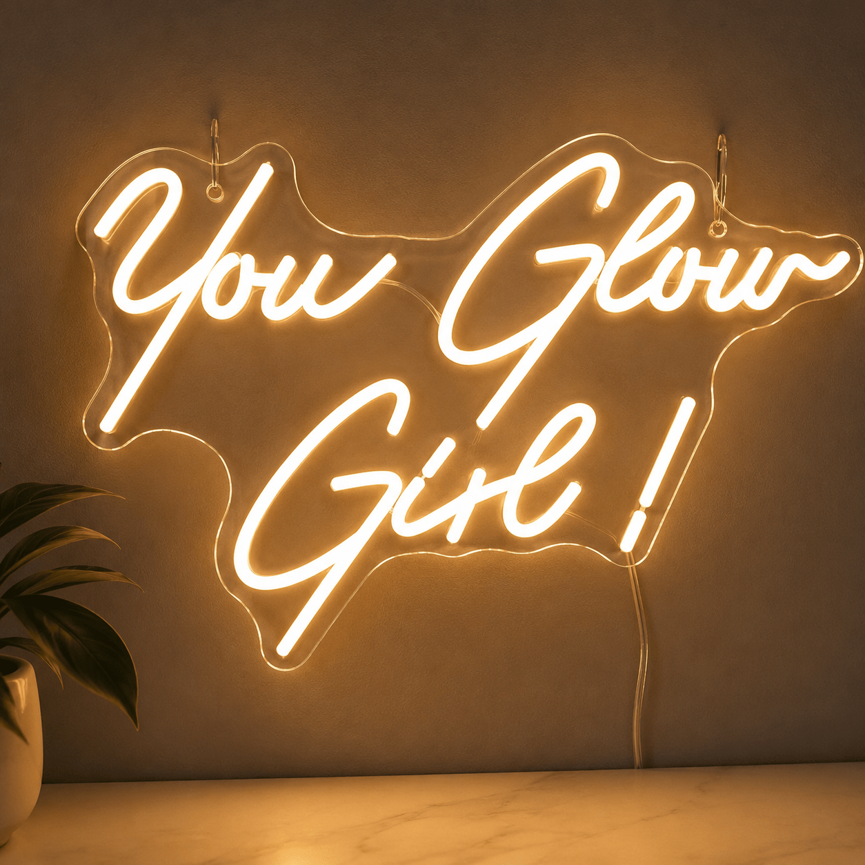 You Glow Girl LED Neon Sign Home Decor - Shineneon