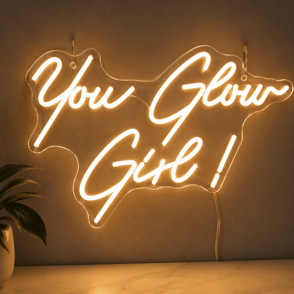 You Glow Girl LED Neon Sign Home Decor - Shineneon